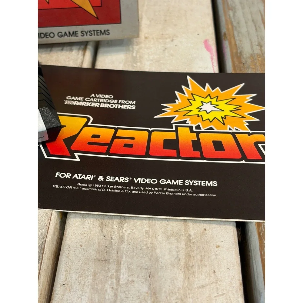 Reactor Atari 2600 Parker Brothers Video Game CIB Box Manual 1982 PB5530